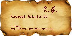 Kuczogi Gabriella névjegykártya